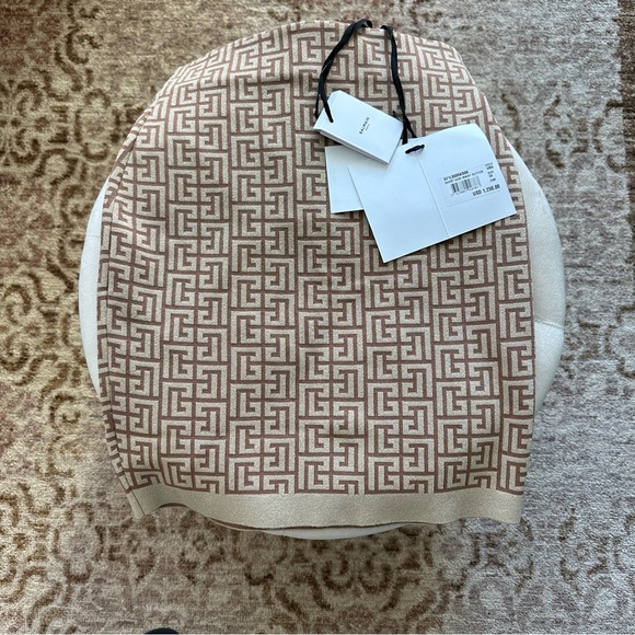 Balmain Monogram Jacquard Knit Mini Skirt size 38 NWOT - Picture 4 of 11